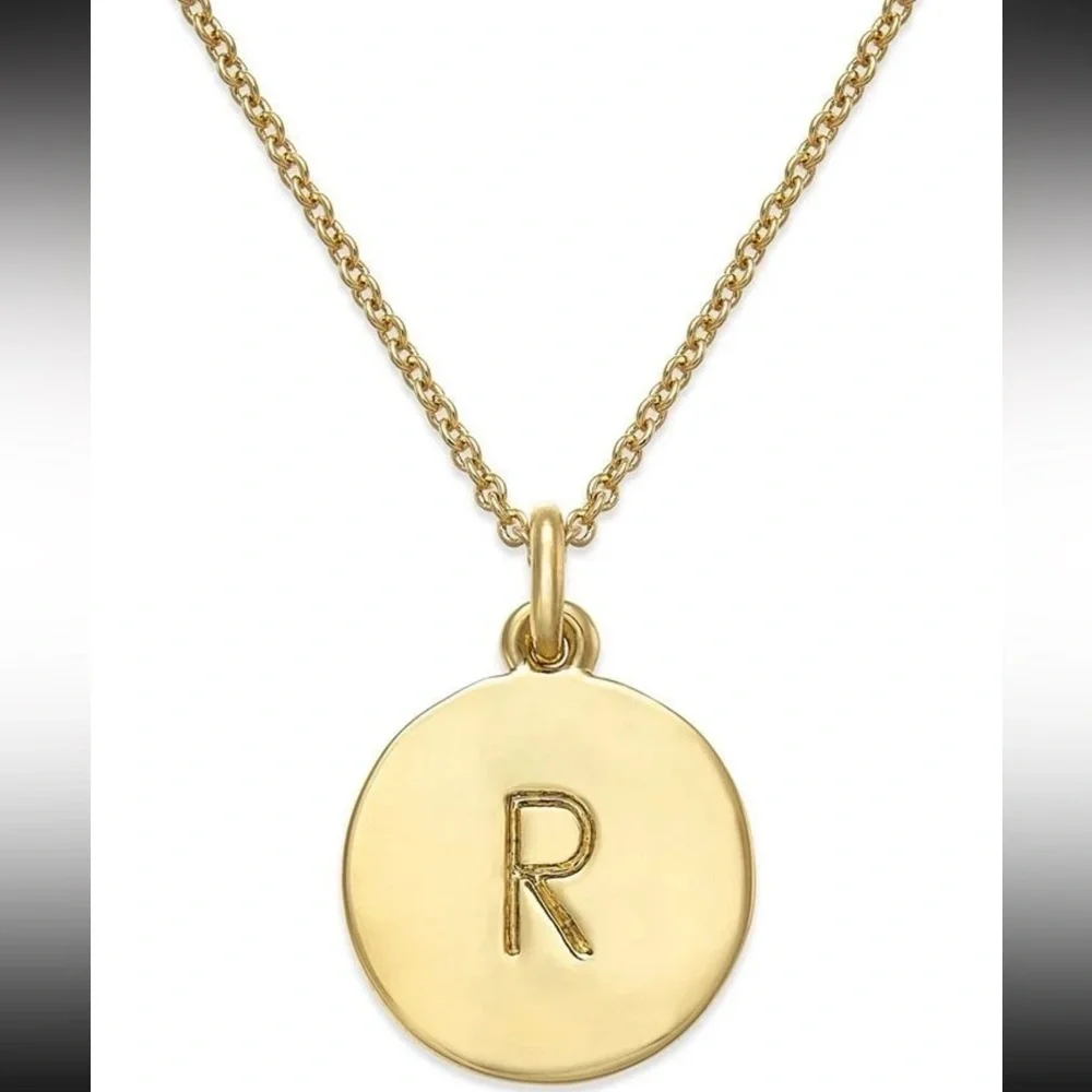 Kate Spade New York Initial Pendant Necklace R Gold